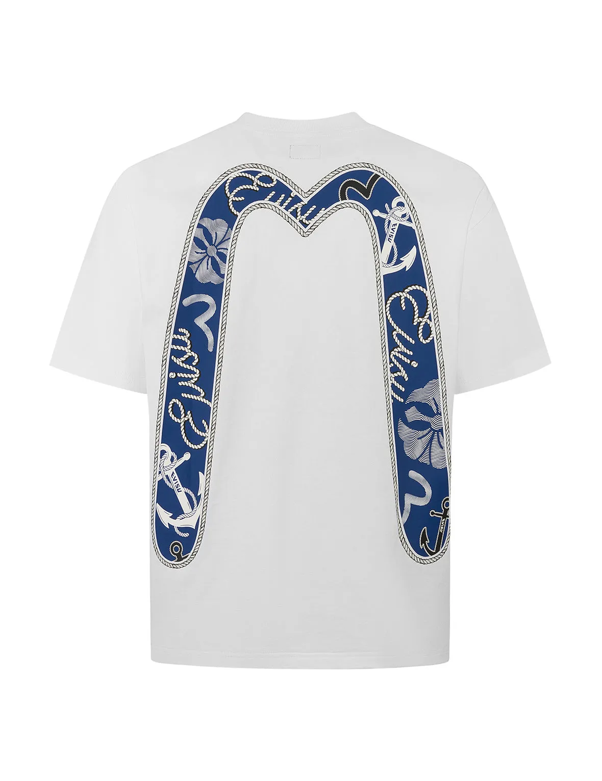 SPRING/ SUMMER COLLECTION 2025 Twisted Rope and Daicock Anchor Print Relax Fit T-shirt