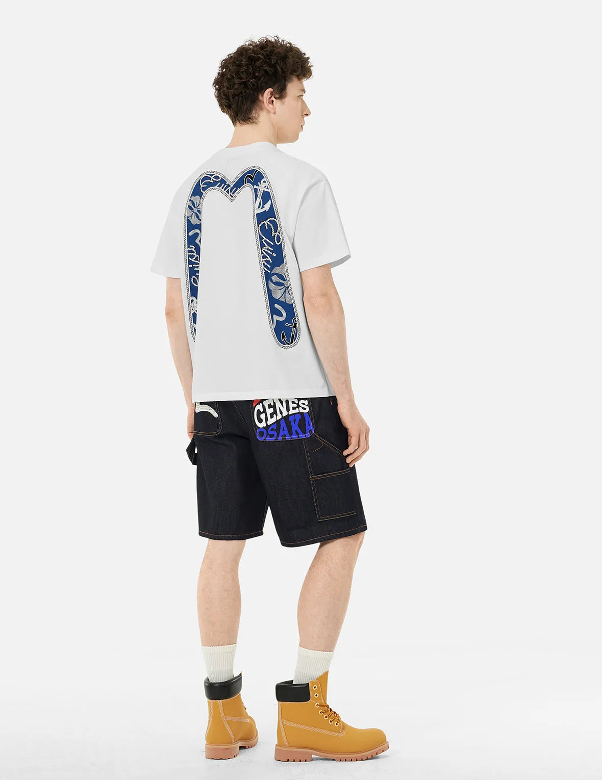SPRING/ SUMMER COLLECTION 2025 Twisted Rope and Daicock Anchor Print Relax Fit T-shirt