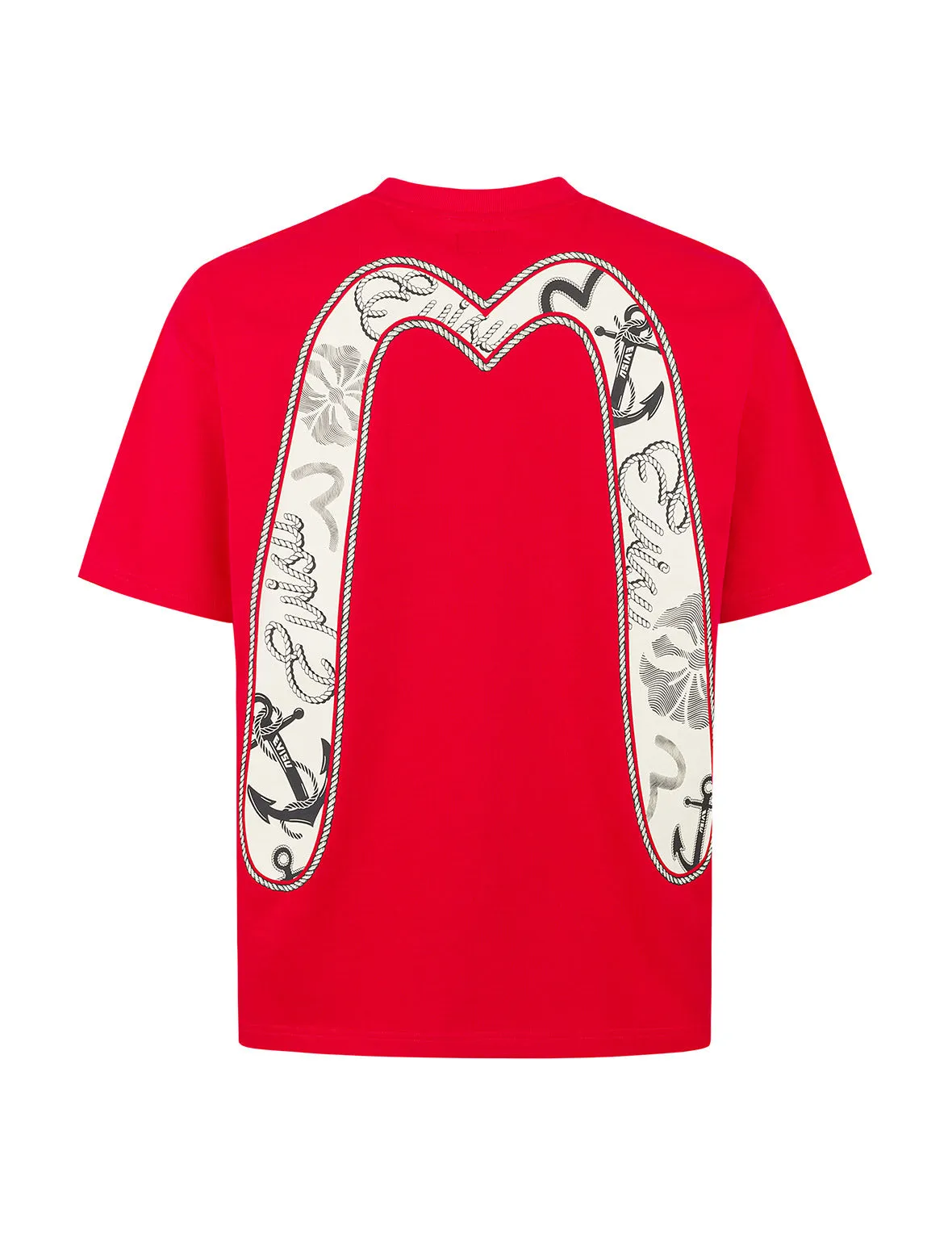 SPRING/ SUMMER COLLECTION 2025 Twisted Rope and Daicock Anchor Print Relax Fit T-shirt