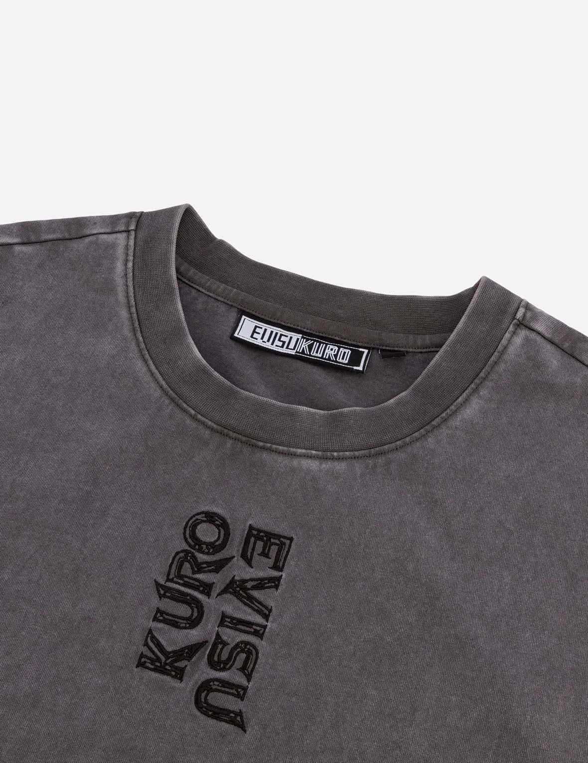 SPRING/ SUMMER COLLECTION 2025 Washed Logo Embroidery and Print Loose Fit T-shirt