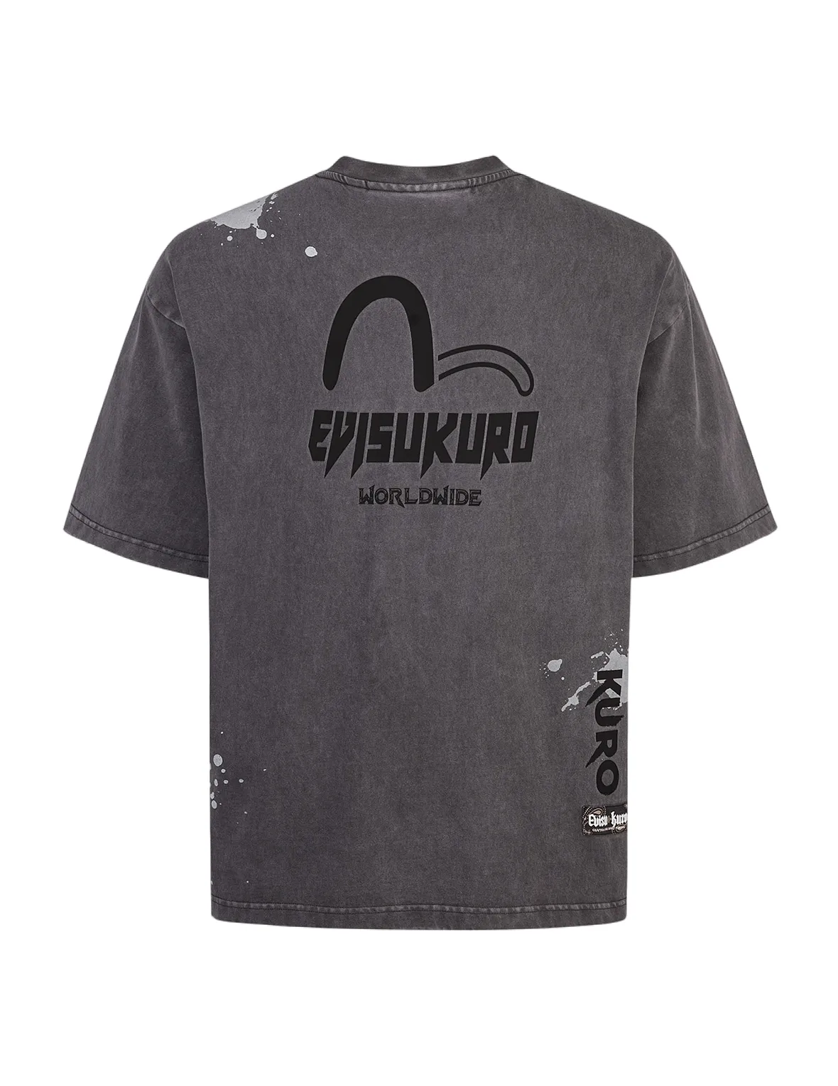 SPRING/ SUMMER COLLECTION 2025 Washed Logo Embroidery and Print Loose Fit T-shirt