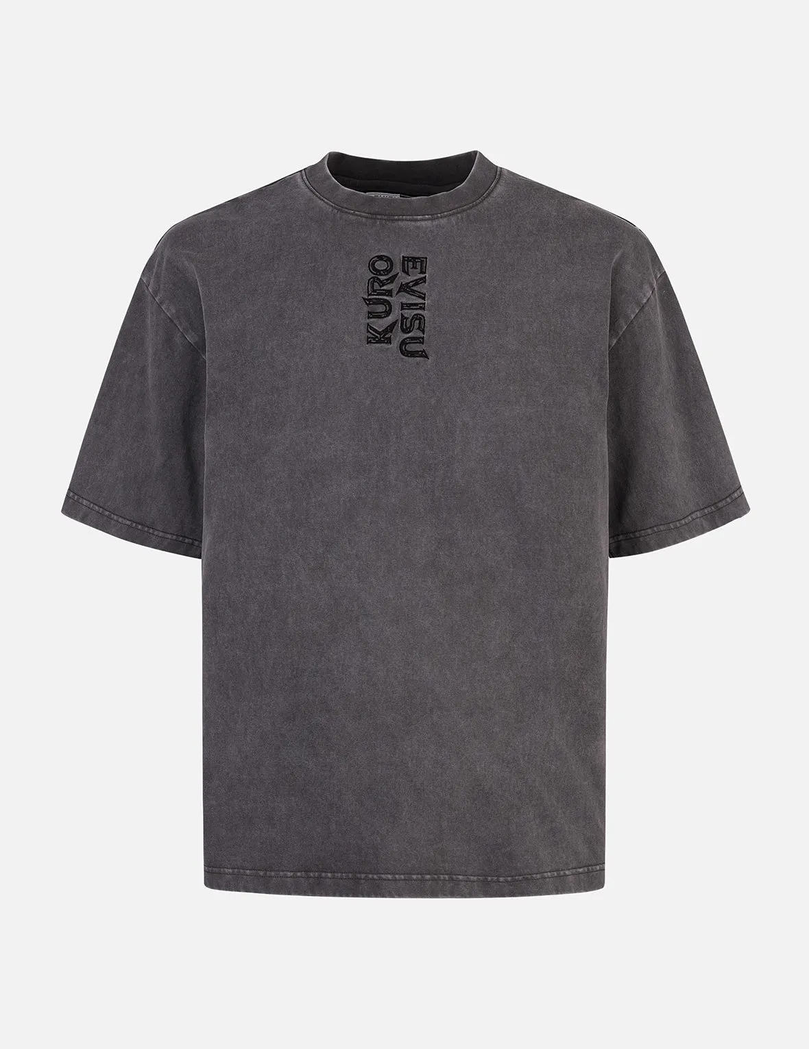 SPRING/ SUMMER COLLECTION 2025 Washed Logo Embroidery and Print Loose Fit T-shirt