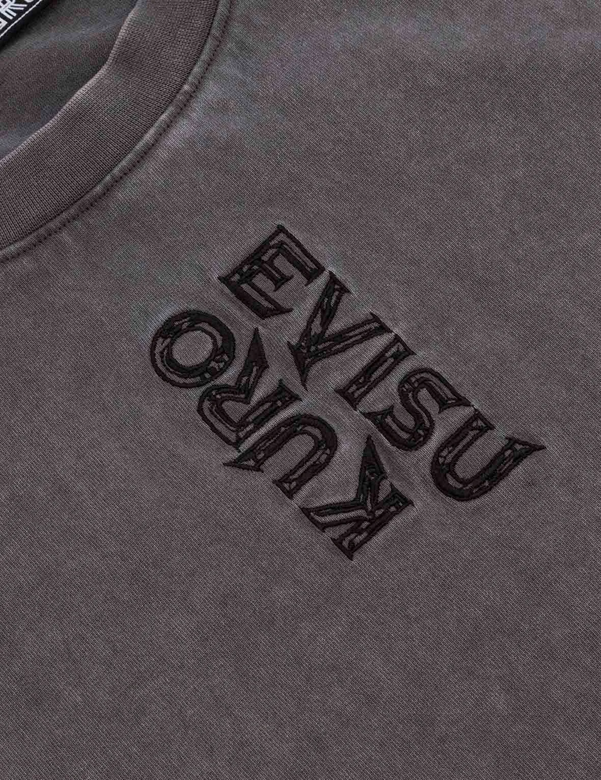 SPRING/ SUMMER COLLECTION 2025 Washed Logo Embroidery and Print Loose Fit T-shirt