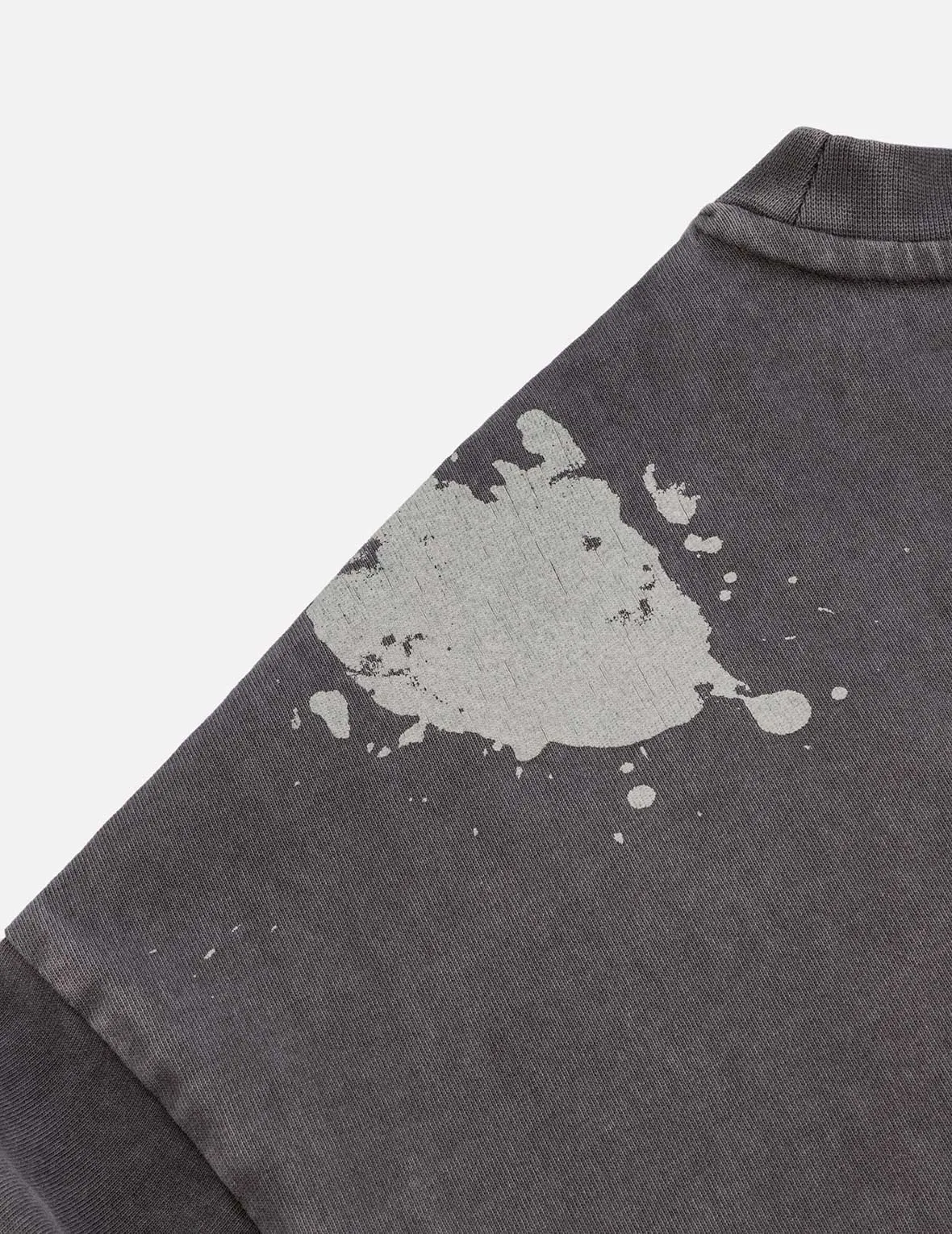 SPRING/ SUMMER COLLECTION 2025 Washed Logo Embroidery and Print Loose Fit T-shirt