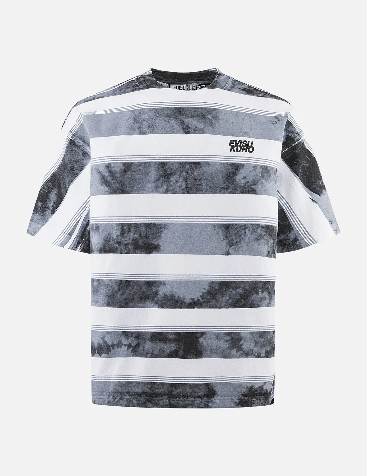 SPRING/ SUMMER COLLECTION 2025 Washed Tie-Dye Stripe Loose Fit T-shirt