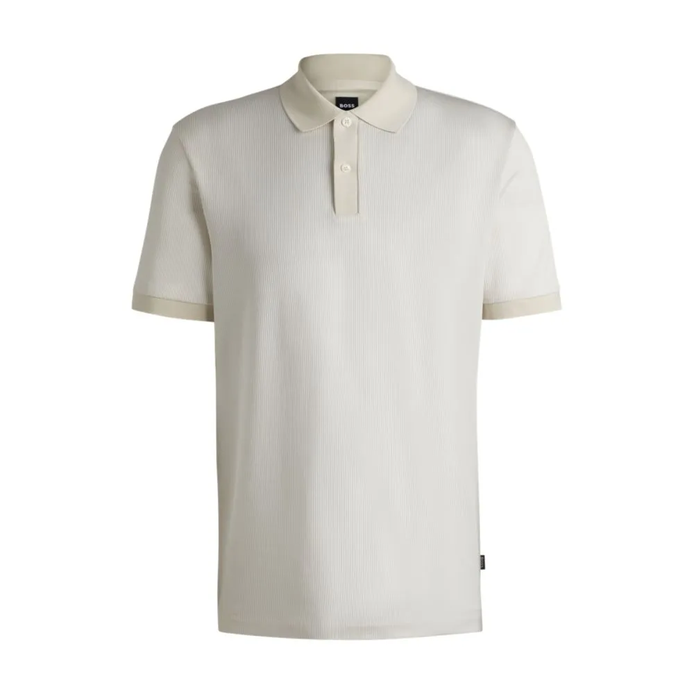 Structured-cotton polo shirt with solid trims
