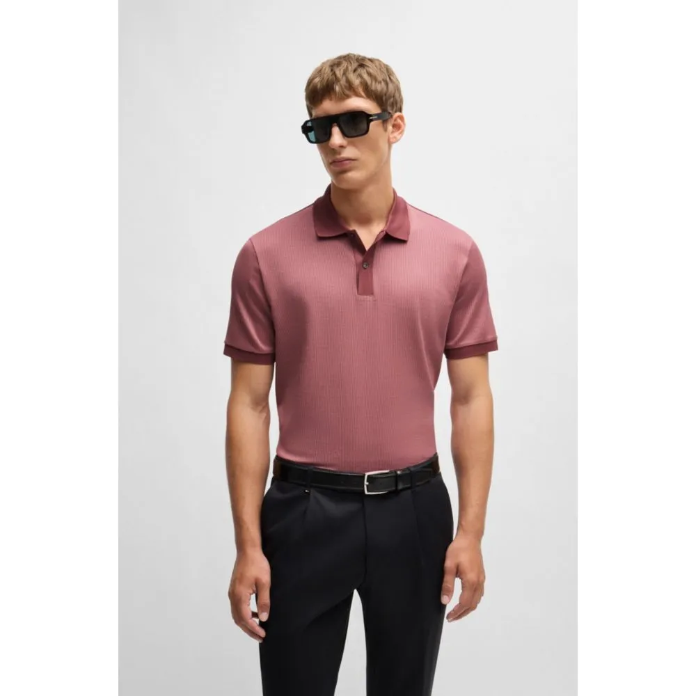 Structured-cotton polo shirt with solid trims