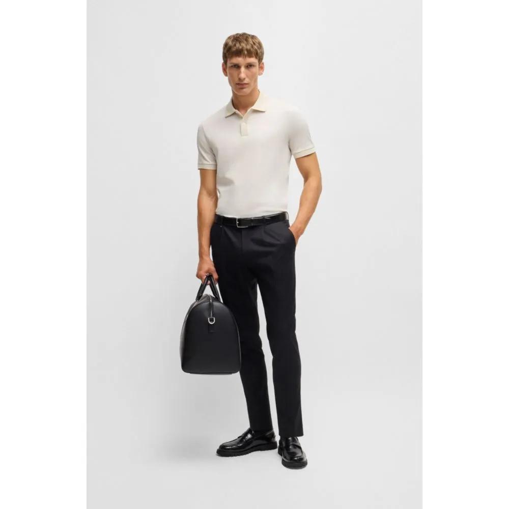 Structured-cotton polo shirt with solid trims