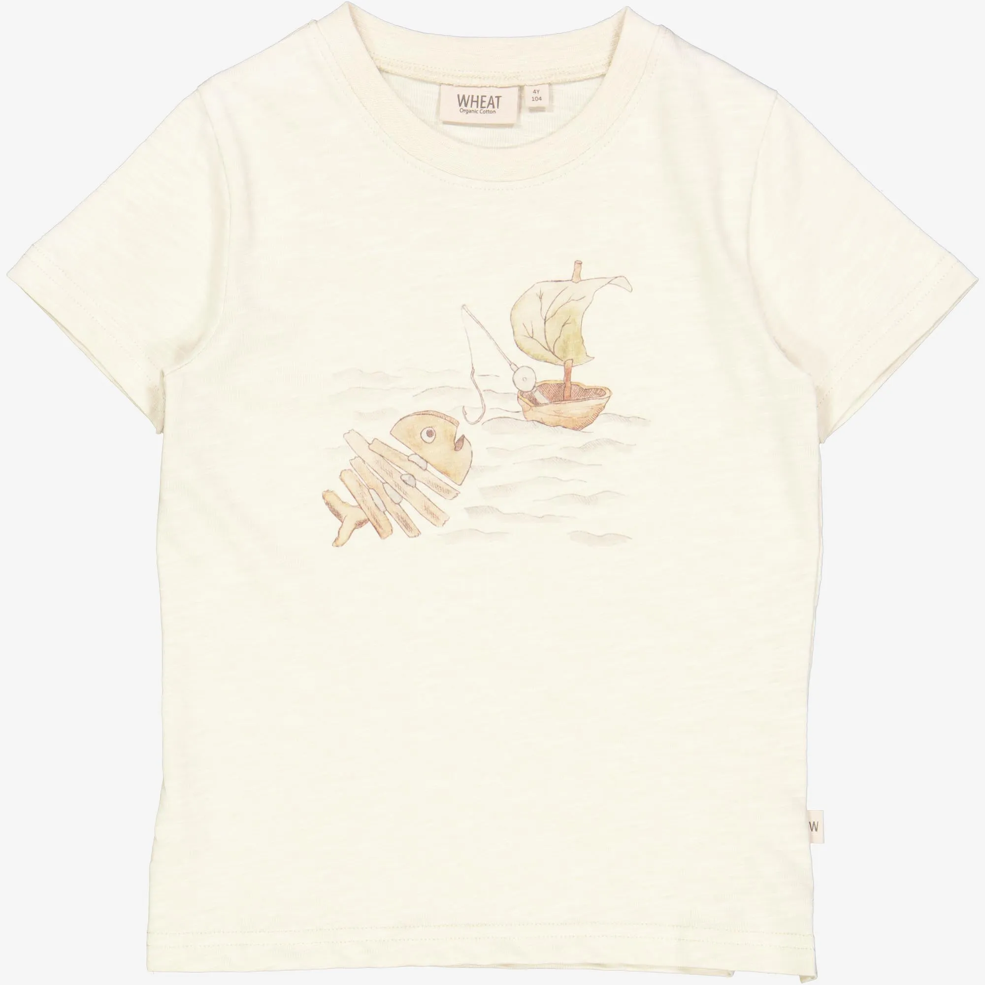 T-Shirt Fishing - chalk Wheat