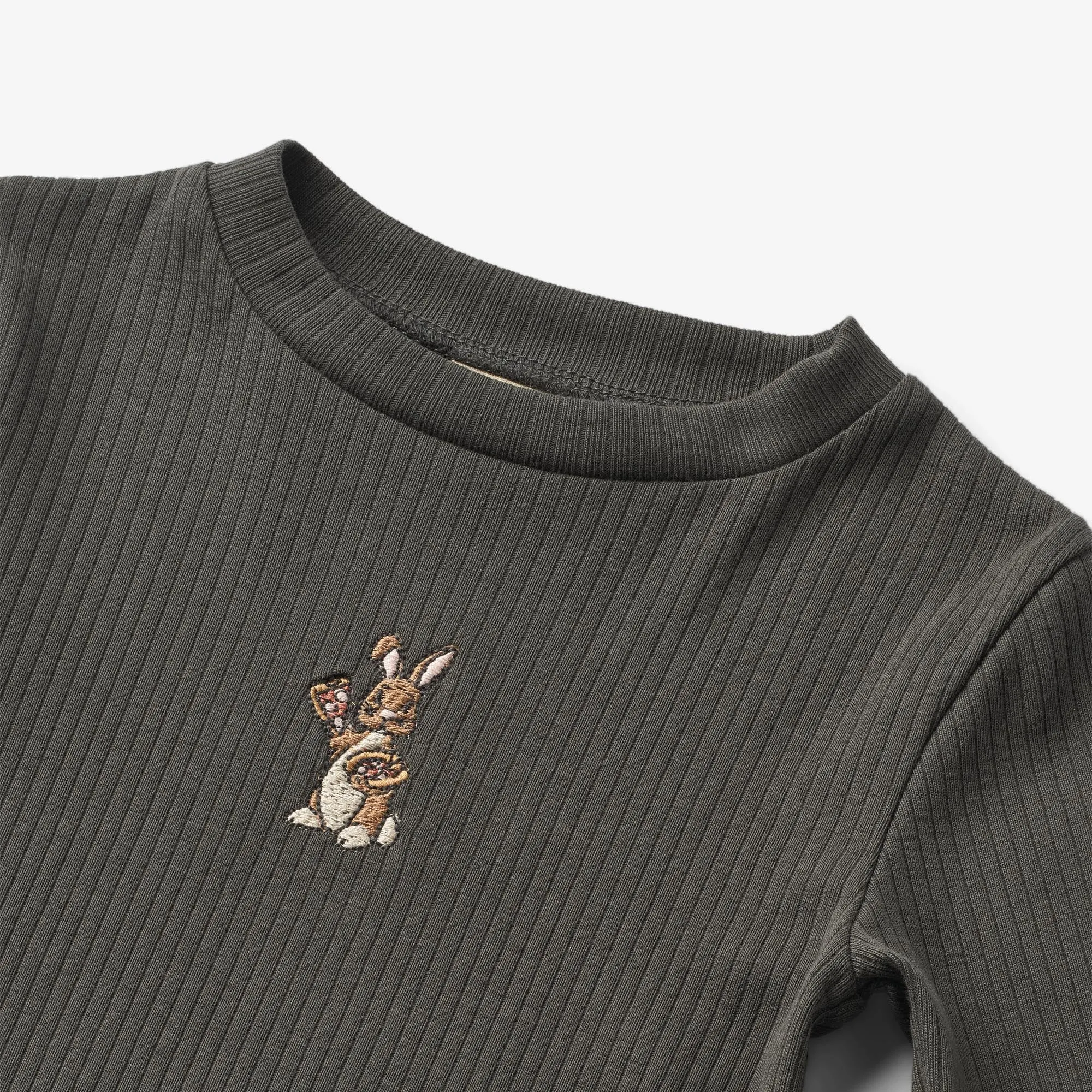 T-Shirt L/S Louann - raven Wheat