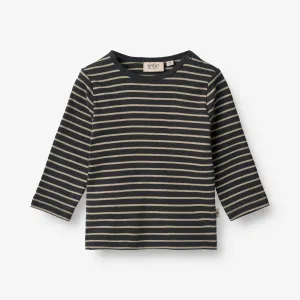 T-Shirt Stig | Baby - navy stripe Wheat