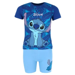 Toddler Boys Disney Stitch Short Sleeve Shorts PJ Set