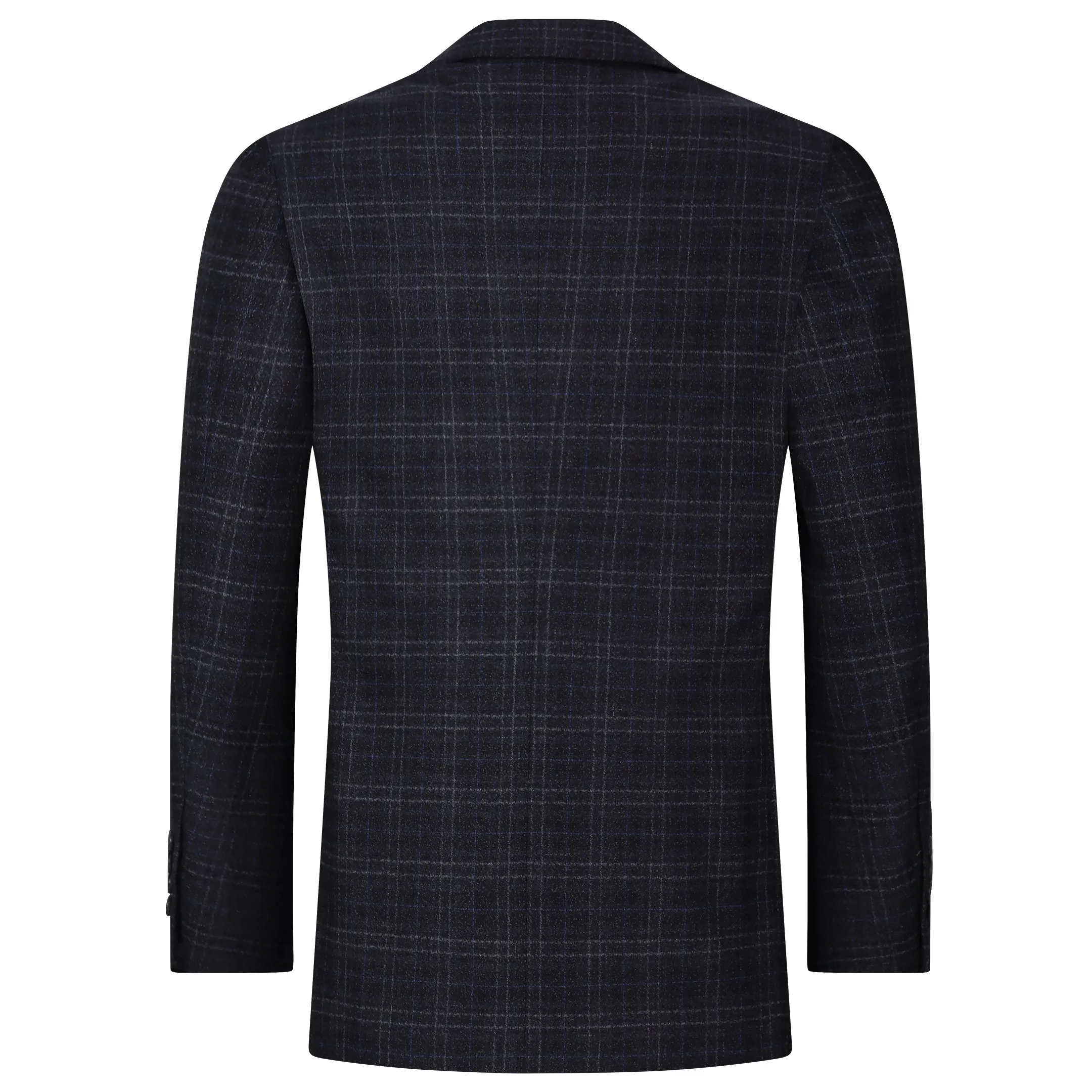 Tom Baine Men Performance Plaid Cashmere Feel Stretch Sport Coat