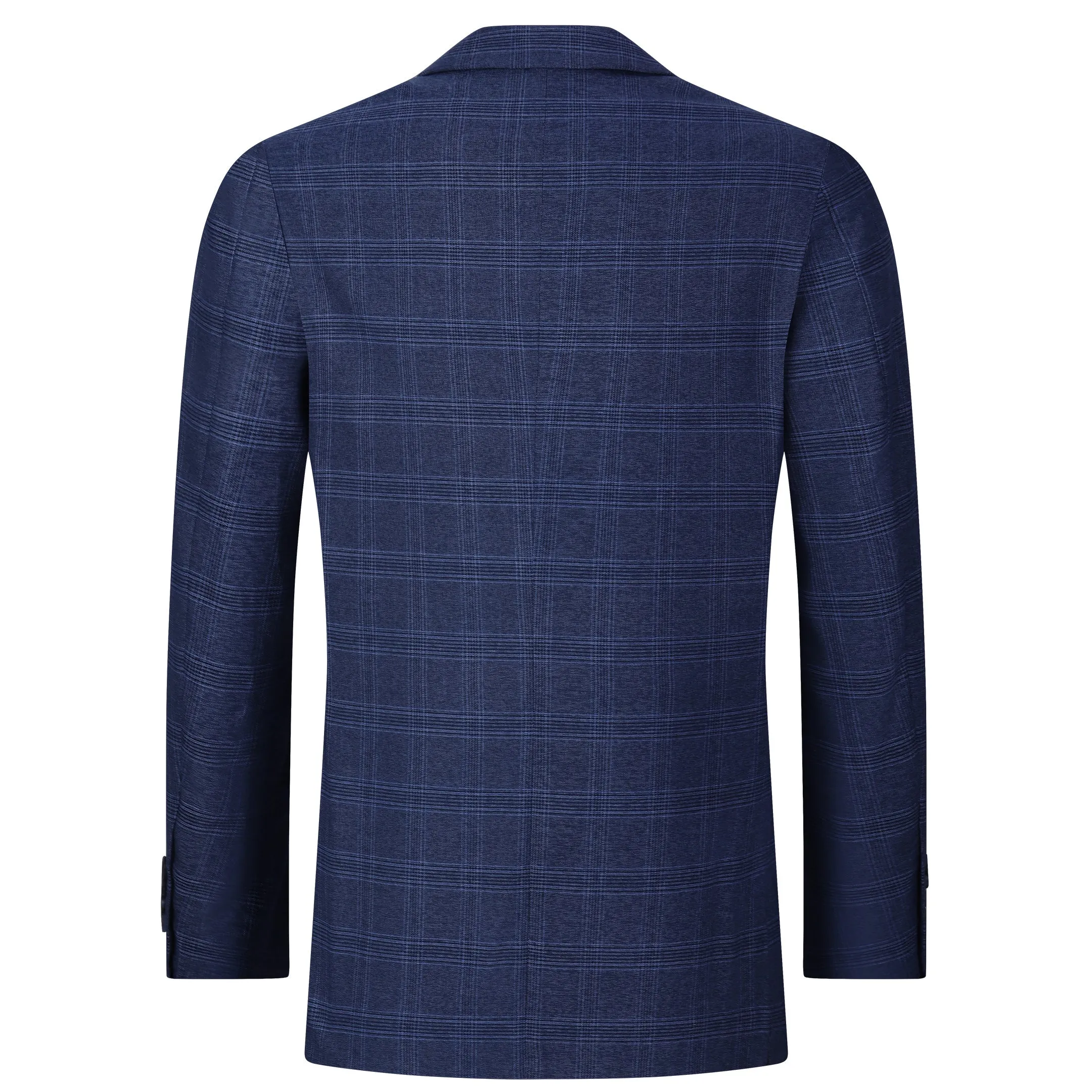 Tom Baine Men Performance Plaid Knit Stretch Sport Coat