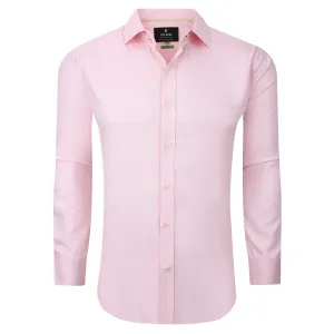 Tom Baine Solid Linen Feel Long Sleeve Button Down