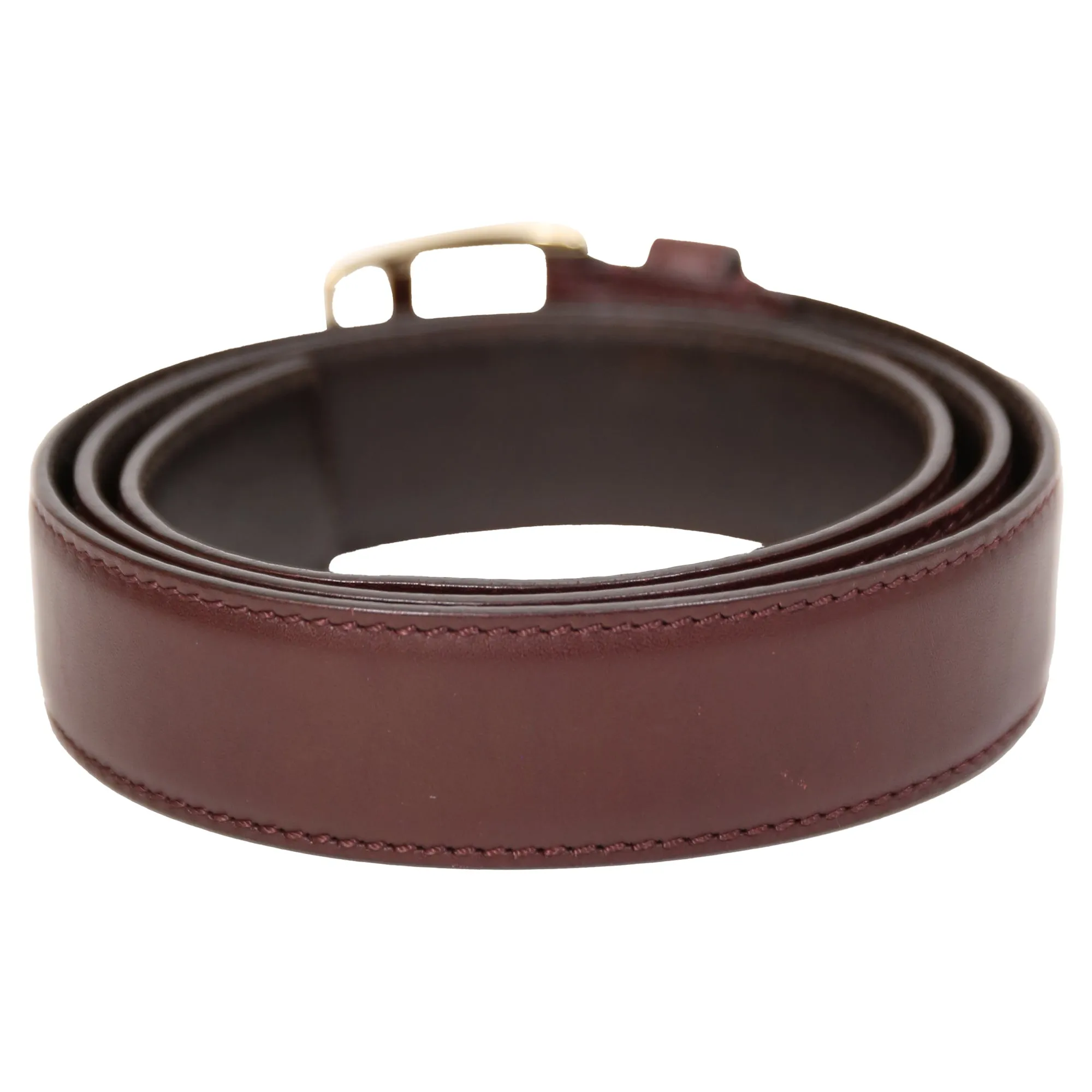 Tom Ford Basic Buckled Belt in Burgundy Leather